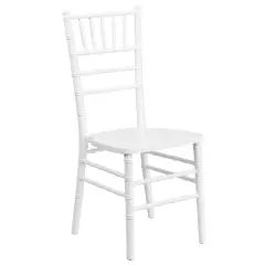 Emma and Oliver Wedding & Event Wood Chiavari Dining Chair White