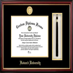 Howard University 11w x 8.5h Tassel Box and Diploma Frame
