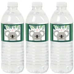 Big Dot of Happiness Koala Cutie - Bear Birthday Party and Baby Shower Water Bottle Sticker Labels - Set of 20