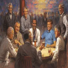 Sunsout The Democratic Club 550 pc Jigsaw Puzzle 19376