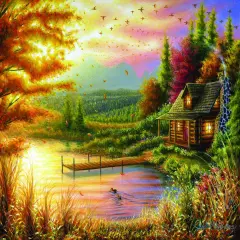 Sunsout High-Country Cinnamon 500 pc Jigsaw Puzzle 55143