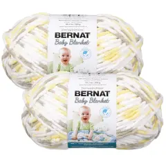 (Pack of 2) Bernat Baby Blanket Big Ball Yarn-Chicks & Bunnies
