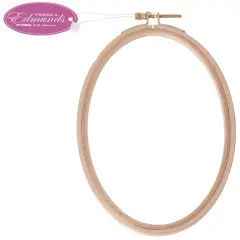 Frank A. Edmunds Beechwood Embroidery Hoop-5"X8"