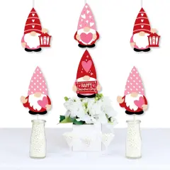 Big Dot of Happiness Valentine Gnomes - Decorations DIY Valentine&rsquo;s Day Party Essentials - Set of 20