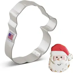 Ann Clark Christmas Santa Face Cookie Cutter 4.25"