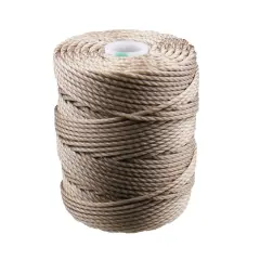C-Lon Tex 400 Heavy Weight Bead Cord, Latte ,1.0mm, 36 Yard Spool