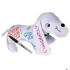 Graduation Autograph Stuffed Dog