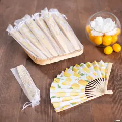 Bulk Printed Hand Fan Favor Kit for 48 | RAHEEV&reg;