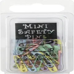 Mini Painted Safety Pins .75" 50/Pkg-Pastel