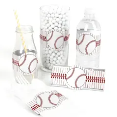Big Dot of Happiness Batter Up - Baseball - DIY Party Supplies - Baby Shower or Birthday Party DIY Wrapper Favors & Decorations - Set of 15