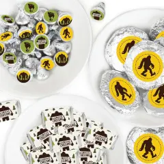 Big Dot of Happiness Sasquatch Crossing - Bigfoot Party or Birthday Party Candy Favor Sticker Kit - 304 Pieces
