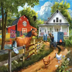 Sunsout Visiting Neighbors 300 pc Jigsaw Puzzle 29802