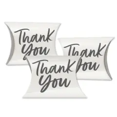 Big Dot of Happiness Champagne Elegantly Simple - Favor Gift Boxes - Guest Party Favors Petite Pillow Boxes - Set of 20