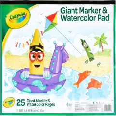 Crayola Marker & Watercolor Pad 16"X12"-25 Sheets