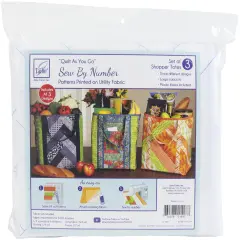 June Tailor Quilt As You Go Utility Shopper's Totes 3/Pkg