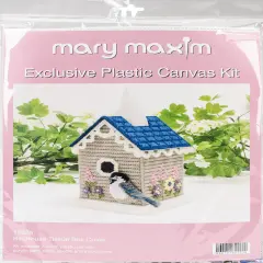 Mary Maxim Plastic Canvas Tissue Box Kit 5"-Birdhouse