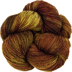 Organic Wool Yarn - Ecolana Certified Organic, Pacific Northwest Hand Dyed, #2 Fingering /Sport Weight, Knit, Crochet, Weave. Tortoise Shell