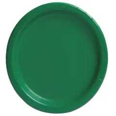 Emerald Green Solid Round 9" Dinner Plates, 8ct