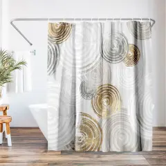 Americanflat 71" x 74" Shower Curtain, Spinning I by PI Creative Art