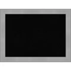 Vista Brushed Nickel Framed Corkboard, Black Cork