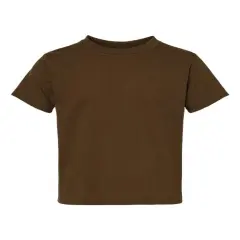 Rabbit Skins&reg; Juvy Crewneck Short Sleeve T-Shirt - 3301J Brown