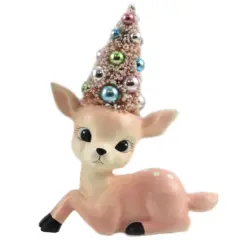 Pink Reindeer with Tree 5.25"