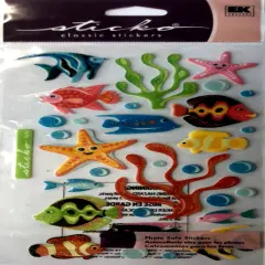 Sticko Vellum Tropical Fish Stickers