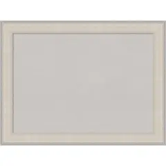 Cottage White Silver Wood Framed Corkboard, Grey Cork
