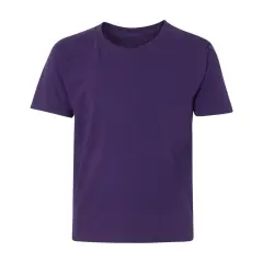 JERZEES&reg; Dri Power Youth 50/50 Poly Cotton Crewneck Short Sleeve T-Shirt Deep purple