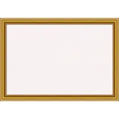 Townhouse Gold Wood Framed Corkboard, White Cork