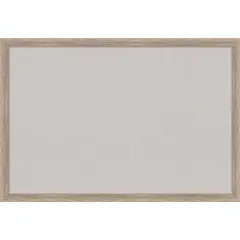 Hardwood Wedge Wood Framed Corkboard, Grey Cork