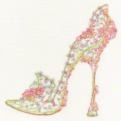 Wedding Slipper XSK11 Counted Cross Stitch Kit