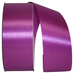 Florist Ribbons --- 2.5 inch x 50 yards --- Satin / Acetate Supreme Cooler Ribbon -- Fuchsia Color