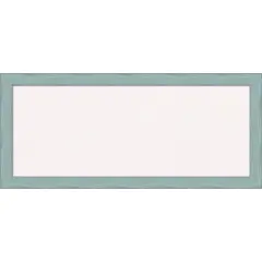 Sky Blue Rustic Wood Framed Corkboard, White Cork