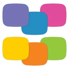 Carson Dellosa 30-Piece Dry Erase Blank Edu-Clings Set, 3.5" Colorful, Customizable Silicone Language Arts and Math Manipulatives for Mathematics and Phonics Games