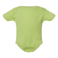 Rabbit Skins&reg; Infant Baby Rib Short Sleeve Bodysuit Key lime