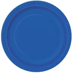 Royal Blue 9" Plates, 8ct