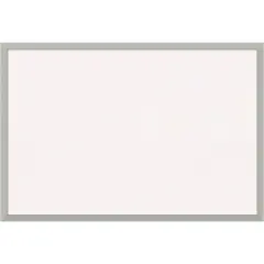 Silver Leaf Wood Framed Corkboard, White Cork