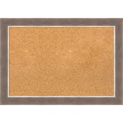 Noble Mocha Framed Corkboard, Natural Cork