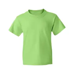 JERZEES&reg; Dri Power Youth 50/50 Poly Cotton Crewneck Short Sleeve T-Shirt Kiwi