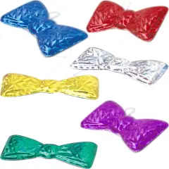 Mylar Cool Bow Ties Assorted Colors 12 Pack Costume Accessory