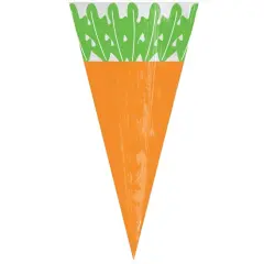 Carrot Cellophane Treat Bags