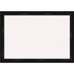 Grand Black Narrow Framed Corkboard, White Cork