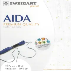 PrecutZweigart Fein-Aida Splash 18 count Light Green Splash