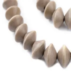 The Bead Chest Brown Bicone Natural Wood Beads (10x15mm): Organic Eco-Friendly Wooden Bead Strand for DIY Jewelry, Crafts, Necklace and Bracelet Making