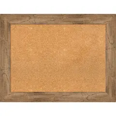 Owl Brown Wood Framed Corkboard, Natural Cork