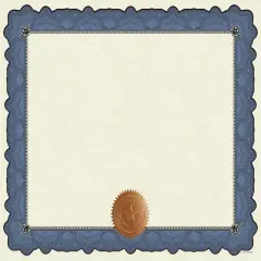 Great Papers! Cambridge Certificates with Copper Seal, Blue Border, 8.5" x 11", Printer Compatible, 10 Count