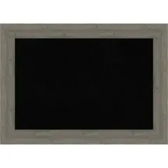 Fencepost Wood Framed Corkboard, Black Cork