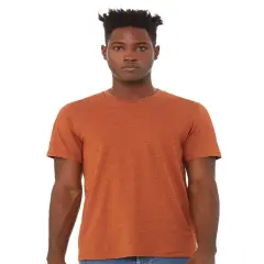 BELLA + CANVAS&reg; CVC Jersey Crewneck Short Sleeve T-Shirt Heather autumn