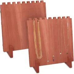 Wood Necklace Display Stand, Jewelry Organizer
